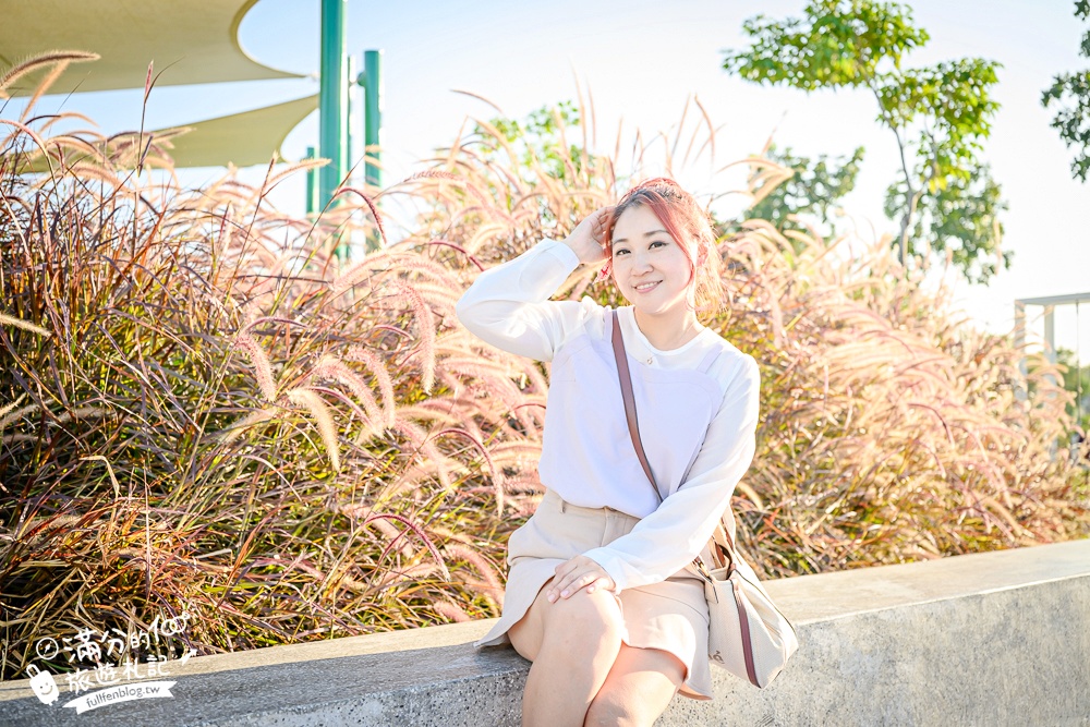 彰化【田中熊趣米公園】最新熊主題親子遊戲場.滑梯.沙坑.滑索一次滿足.還能近距離看高鐵奔馳!