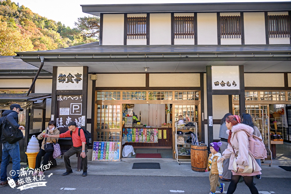 福島景點【塔崖】福島楓葉秘境,走吊橋.看塔型石岩.拜菩薩.感受百年溪流斷崖的震撼!
