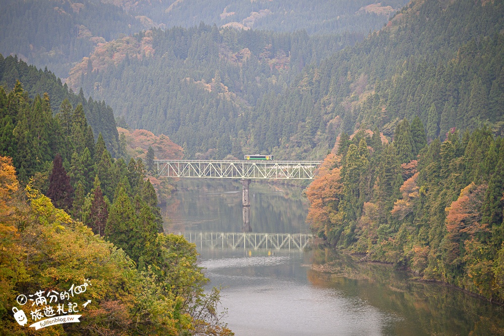 【福島第一只見線鐵橋觀景台】交通方式&火車通行時刻表.鐵道迷必朝聖的仙境美景,日本鐵道景色天花板!