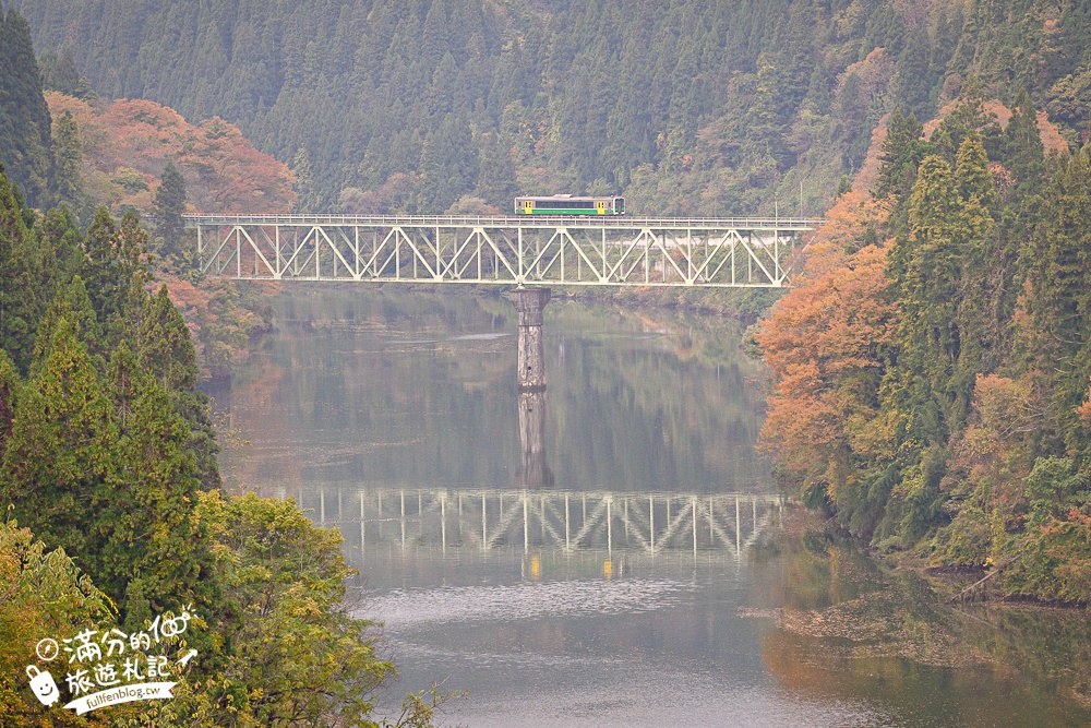 【福島第一只見線鐵橋觀景台】交通方式&火車通行時刻表.鐵道迷必朝聖的仙境美景,日本鐵道景色天花板!