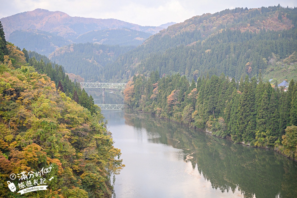 【福島第一只見線鐵橋觀景台】交通方式&火車通行時刻表.鐵道迷必朝聖的仙境美景,日本鐵道景色天花板!
