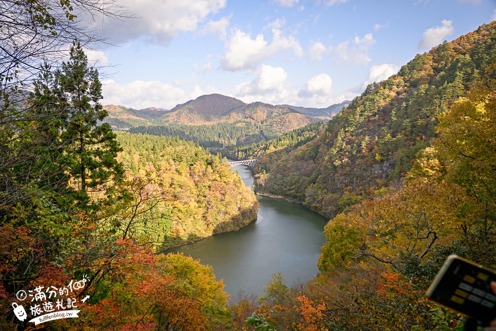 【福島第一只見線鐵橋觀景台】交通方式&火車通行時刻表.鐵道迷必朝聖的仙境美景,日本鐵道景色天花板!