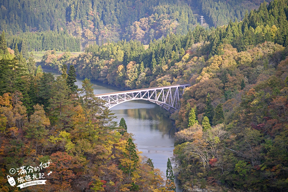 【福島第一只見線鐵橋觀景台】交通方式&火車通行時刻表.鐵道迷必朝聖的仙境美景,日本鐵道景色天花板!
