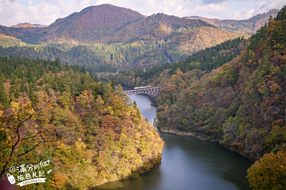 【福島第一只見線鐵橋觀景台】交通方式&火車通行時刻表.鐵道迷必朝聖的仙境美景,日本鐵道景色天花板!
