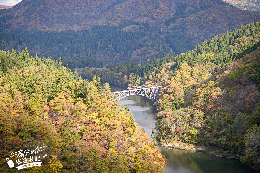 【福島第一只見線鐵橋觀景台】交通方式&火車通行時刻表.鐵道迷必朝聖的仙境美景,日本鐵道景色天花板!