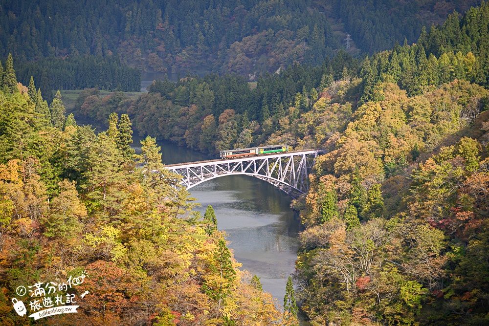 【福島第一只見線鐵橋觀景台】交通方式&火車通行時刻表.鐵道迷必朝聖的仙境美景,日本鐵道景色天花板!