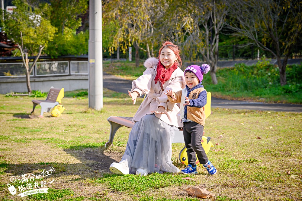 【福島吉利蛋公園】會津若松親子景點.古錐寶可夢主題滑梯.順遊清柳苑物產館&柳津町役場巨無霸紅牛超好拍!