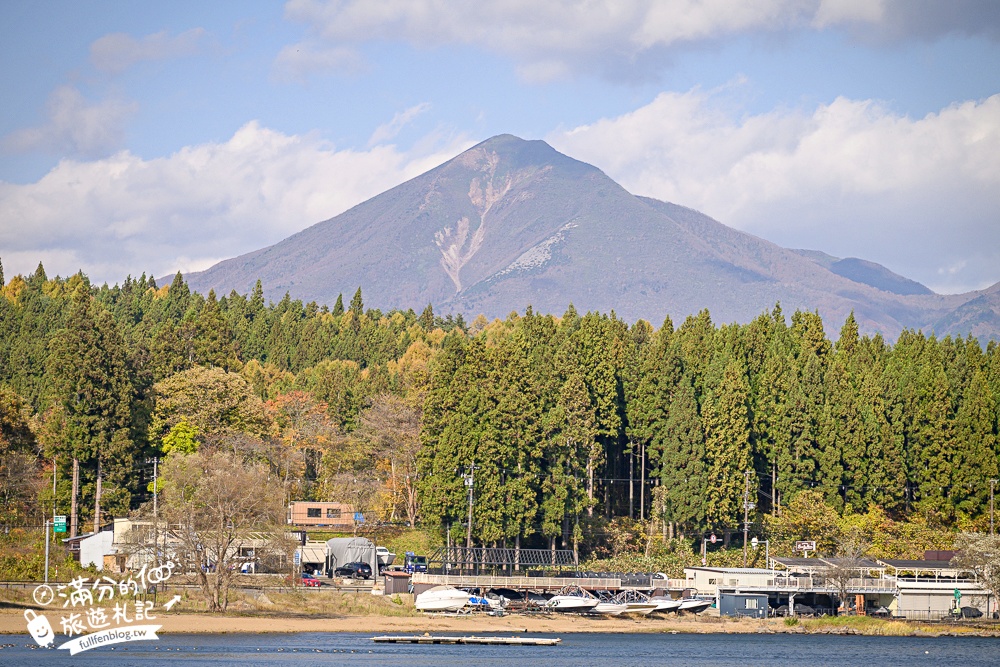 【猪苗代観光船】福島最美天鵝湖.美麗天鵝船＆烏龜造型海上咖啡館.餵小鴨看磐梯山.療癒山水風光超迷人!