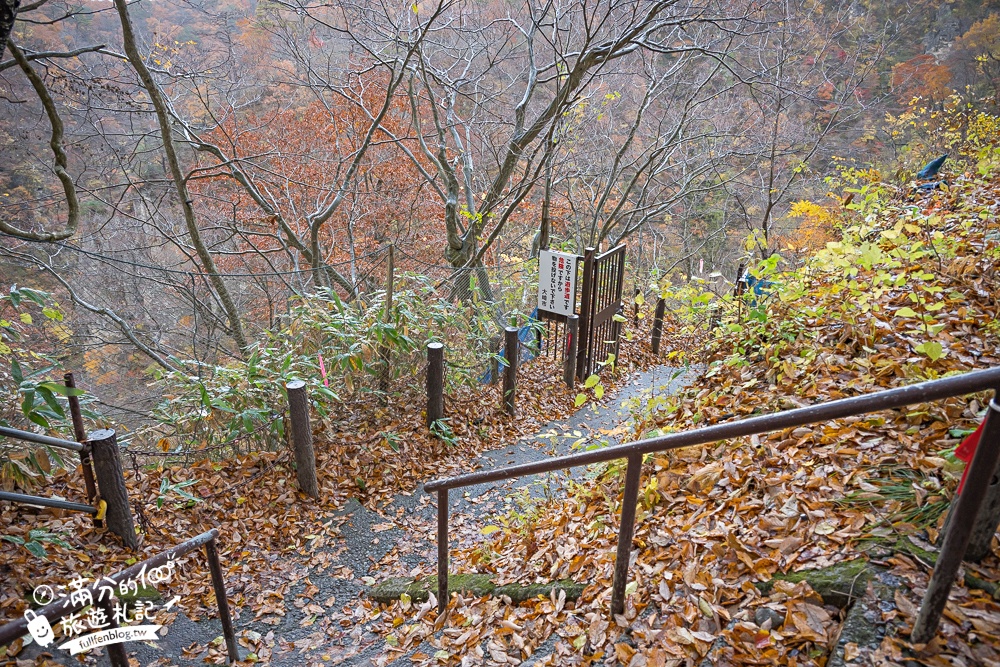 日本東北【鳴子峽】宮城賞楓景點推薦.走峽谷.賞紅楓.看奇岩.觀瀑布.必拍大深沢橋壯闊的拱橋景觀!
