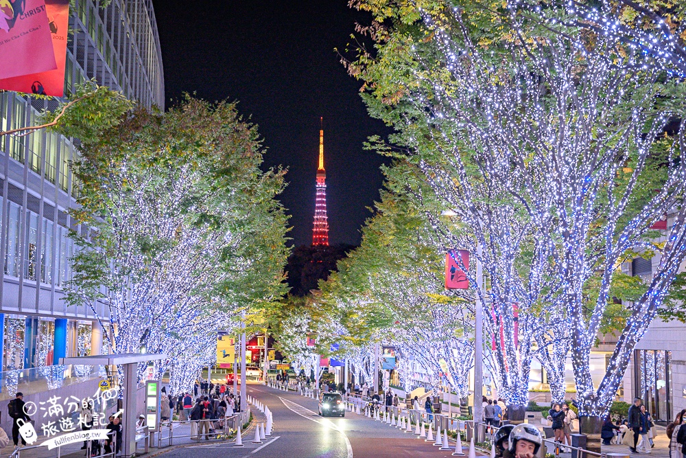 【2025東京六本木聖誕節】最佳拍照位置＆點燈時間,季節限定的耶誕白雪燈海,還能輕鬆眺望東京鐵塔!