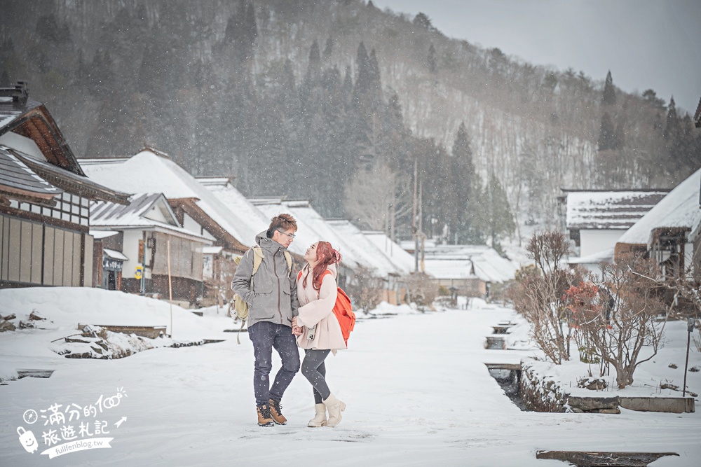 福島【大內宿】交通＆美食玩樂攻略!日本三大合掌村.必吃大蔥蕎麥麵.登見晴台.雪落大內宿村落散策!