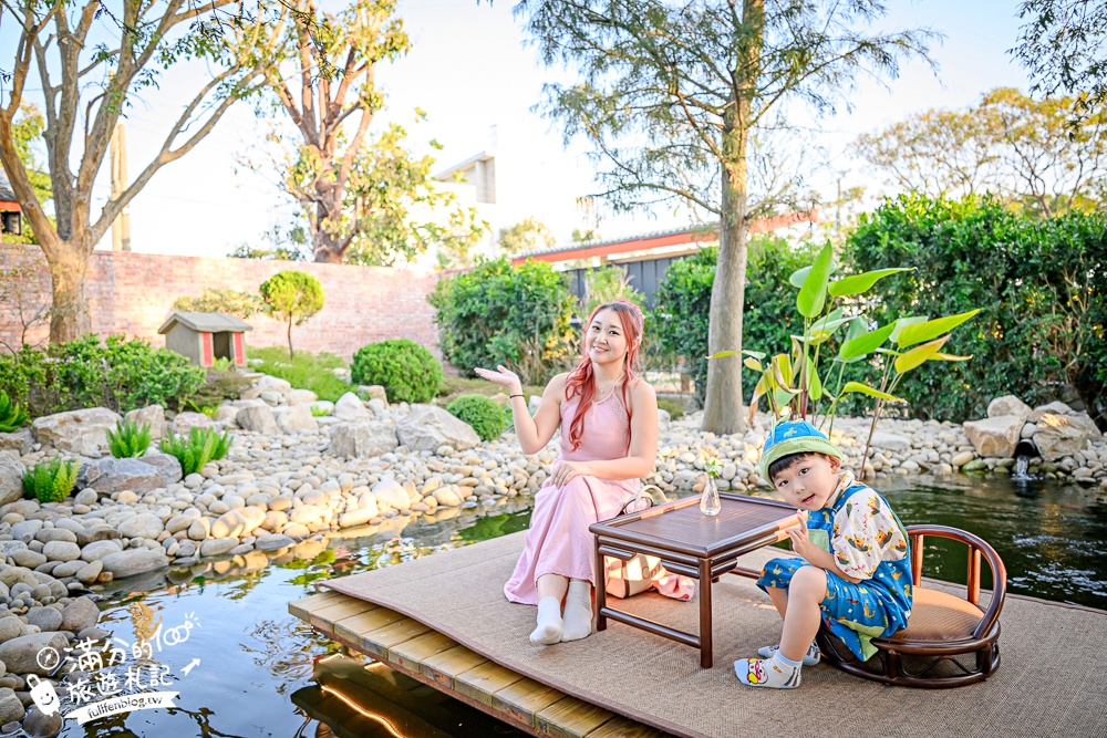 雲林【虎珍堂森之院】免門票禪風日式庭院.必吃薯燒包&地瓜豆腐冰,還能近距離餵小羊唷