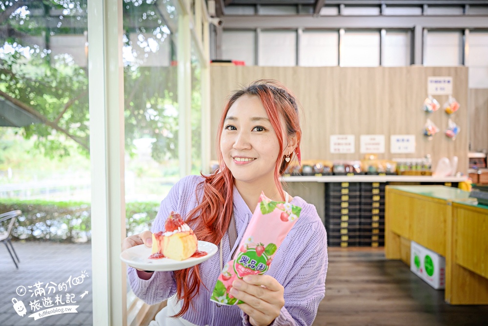 苗栗【興品園草莓農場】這不僅是高架親子草莓園.根本是兒童遊戲場,免費玩不限時,還有玻璃屋咖啡館~超狂!