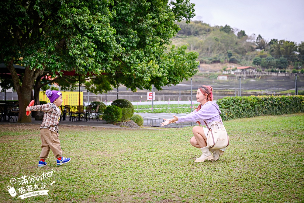 苗栗【興品園草莓農場】這不僅是高架親子草莓園.根本是兒童遊戲場,免費玩不限時,還有玻璃屋咖啡館~超狂!