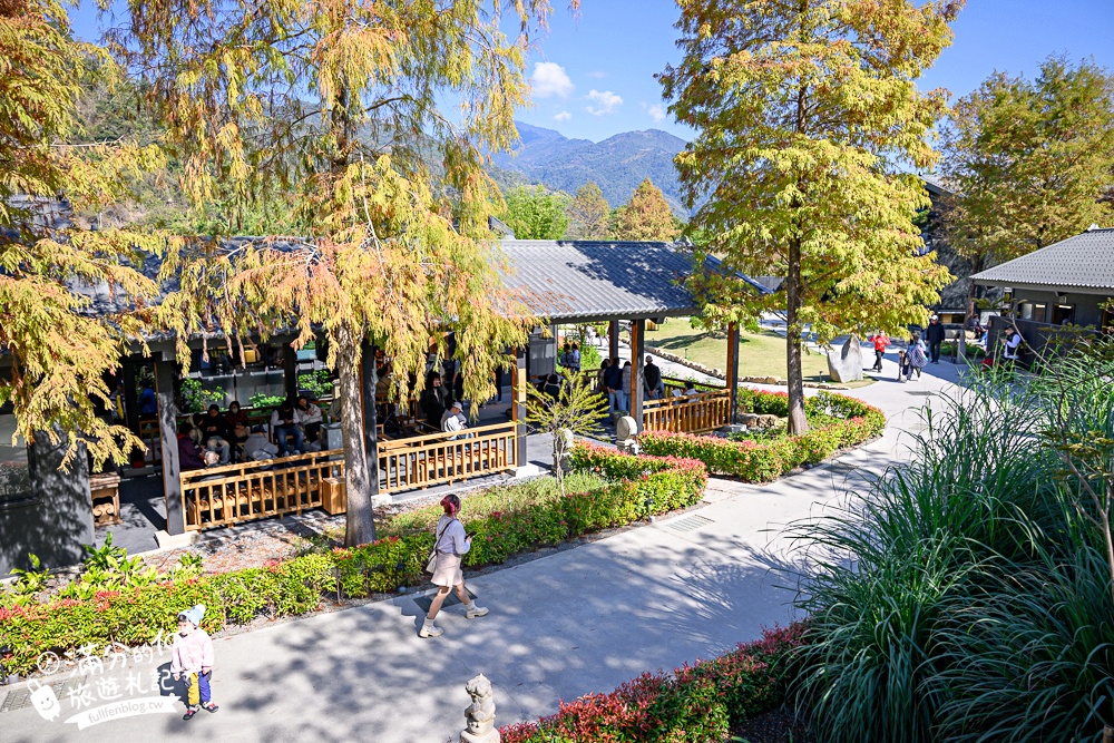 南投新景點【春秋山林】國姓山林後花園,泡足湯.吃美食.漫步日式松林庭院好愜意!
