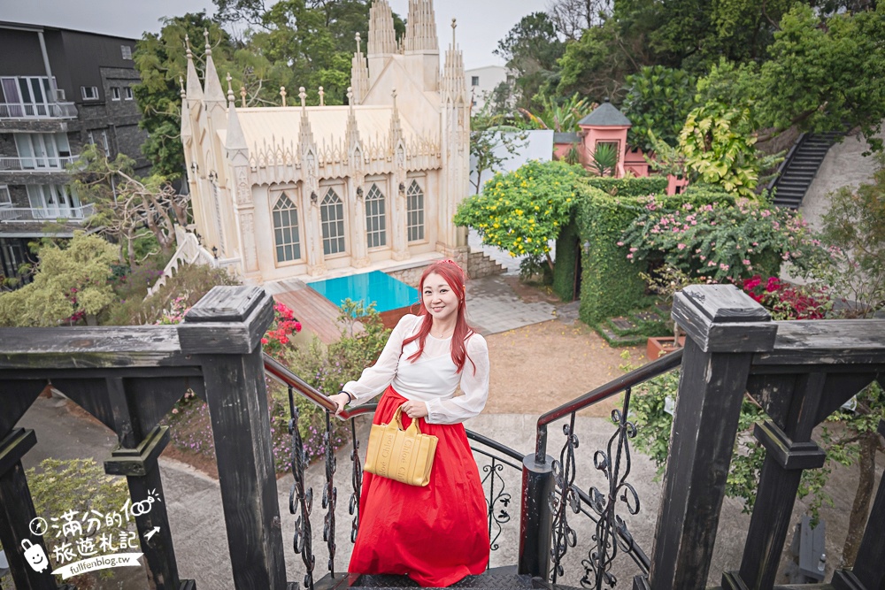 苗栗【愛麗絲的天空專業攝影基地】只要300元~拍照也能環遊世界,歐風城堡.義大利教堂.日本村通通帶你玩!