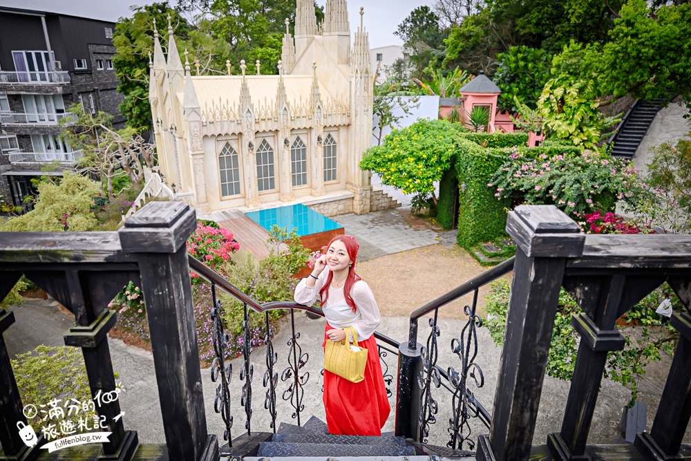 苗栗【愛麗絲的天空專業攝影基地】只要300元~拍照也能環遊世界,歐風城堡.義大利教堂.日本村通通帶你玩!