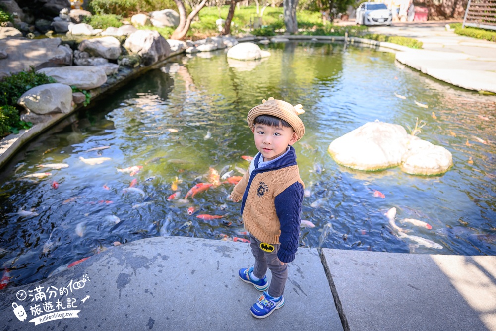 台中【義虎堂虎爺廟】孩子的守護神,求福求財求平安,還能賞櫻花.走生態池餵魚,看高鐵奔馳!
