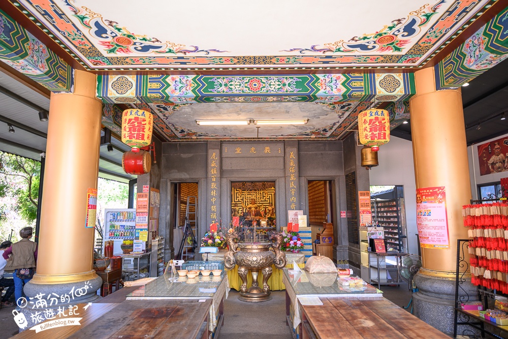 台中【義虎堂虎爺廟】孩子的守護神,求福求財求平安,還能賞櫻花.走生態池餵魚,看高鐵奔馳!