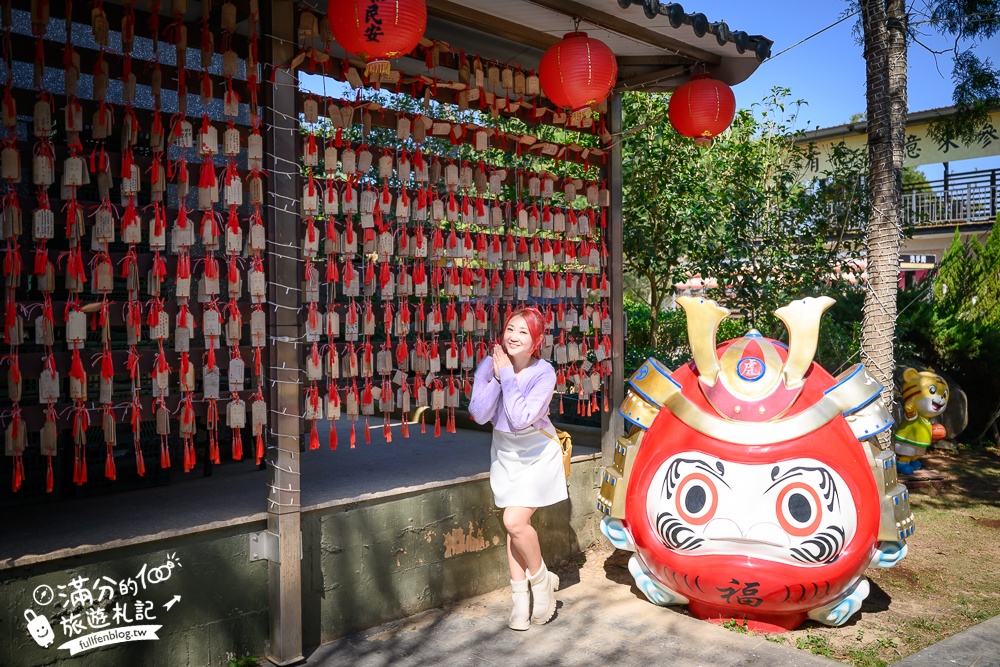 台中【義虎堂虎爺廟】孩子的守護神,求福求財求平安,還能賞櫻花.走生態池餵魚,看高鐵奔馳!
