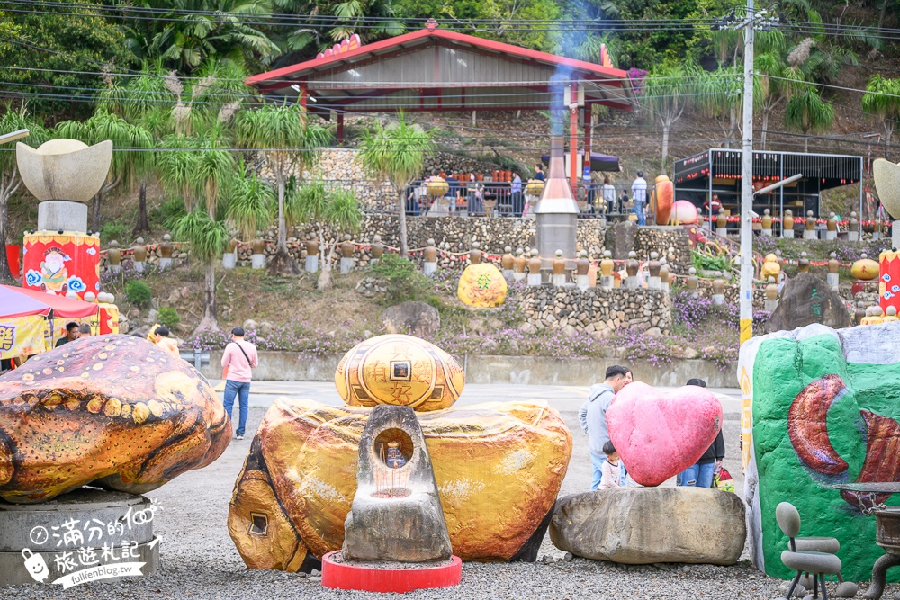 南投國姓【元寶土地公廟】摸金元寶.轉好運石.抱發財磚.年節走春必訪~巨人的金元寶這裡搬,順遊景點攻略!
