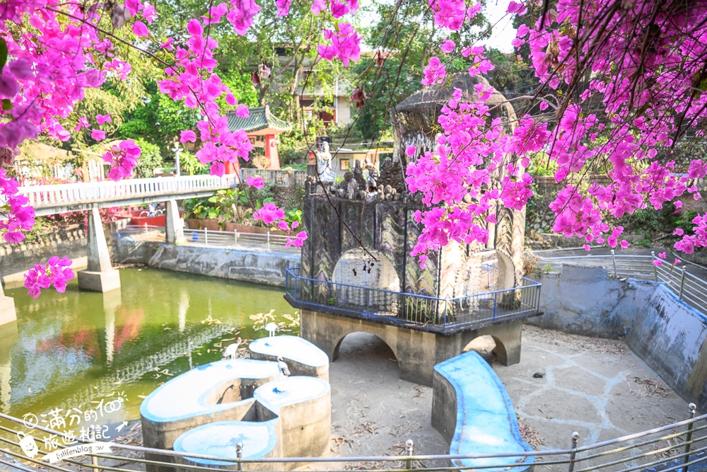 高雄【三桃山森林休閒園】台灣最早期的遊樂園創始地.100元門票玩到底.人氣高空腳踏車&超長溜滑梯!