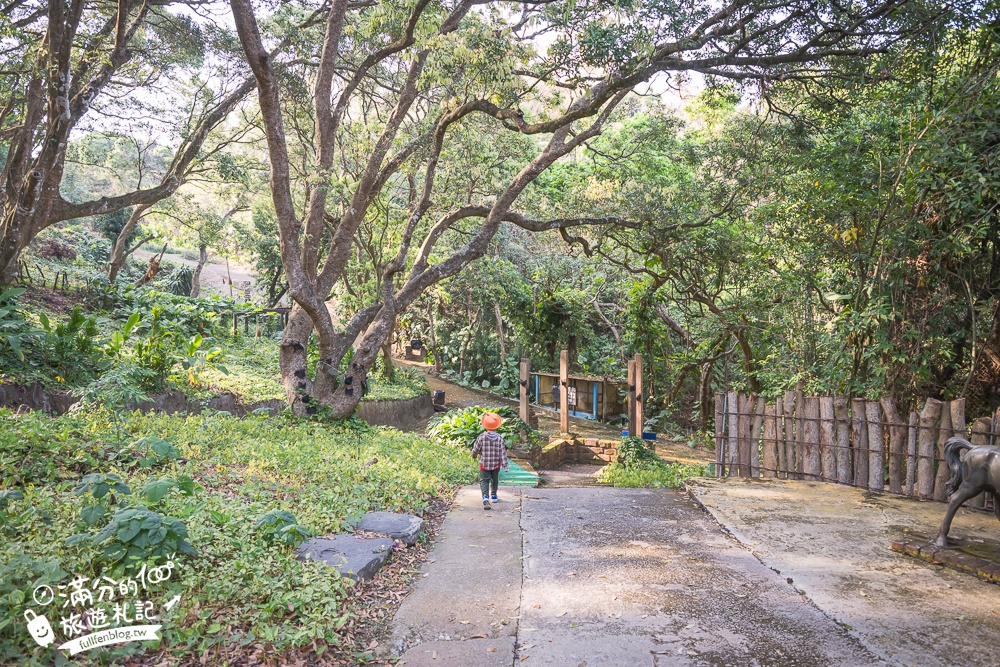高雄【三桃山森林休閒園】台灣最早期的遊樂園創始地.100元門票玩到底.人氣高空腳踏車&超長溜滑梯!