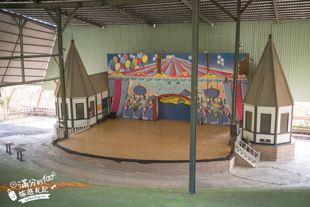 高雄【三桃山森林休閒園】台灣最早期的遊樂園創始地.100元門票玩到底.人氣高空腳踏車&超長溜滑梯!