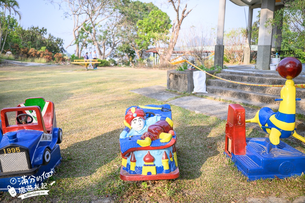 高雄【三桃山森林休閒園】台灣最早期的遊樂園創始地.100元門票玩到底.人氣高空腳踏車&超長溜滑梯!