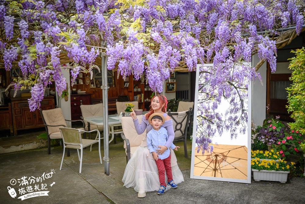 【2026阿喜紫藤花季】瑞里最美紫藤花園民宿,賞花預約方式攻略,山城中最美紫色仙境！