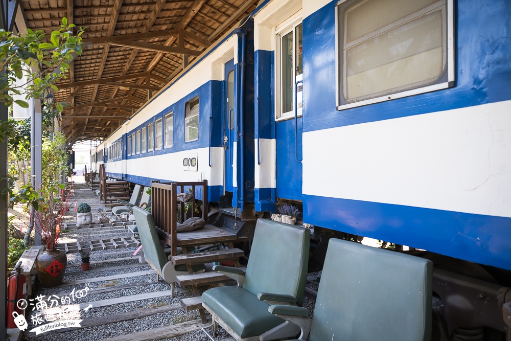 台中【新幹線列車站火車餐廳】在景觀火車上用餐.賞櫻花.看火車.玩兒童遊戲區!