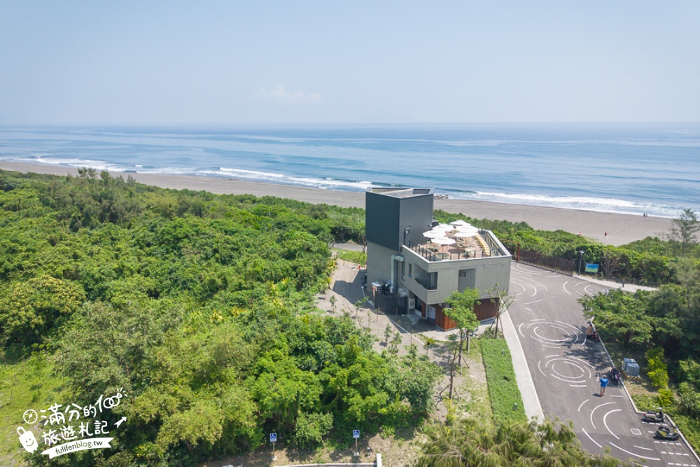 宜蘭【等日初】壯圍最新海景第一排景觀咖啡館.眺望龜山島.步行一分鐘即達海灘!