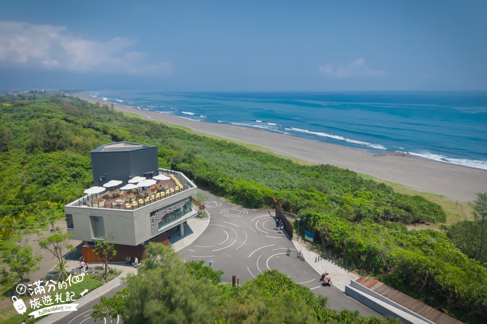 宜蘭【等日初】壯圍最新海景第一排景觀咖啡館.眺望龜山島.步行一分鐘即達海灘!
