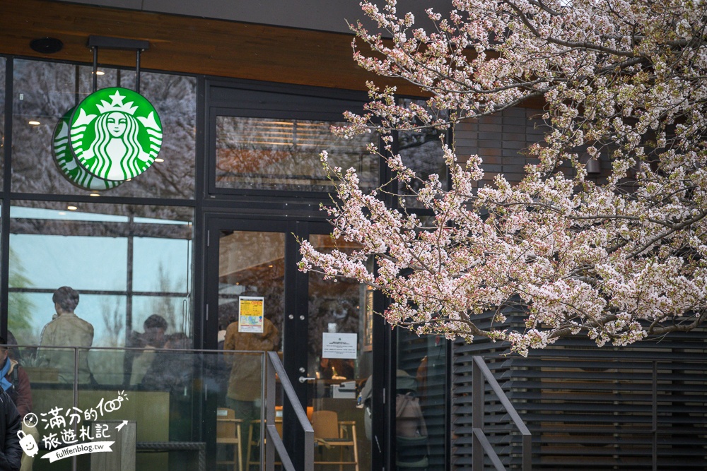 富山景點【星巴克富山環水公園店】世界最美星巴克！富岩運河環水公園全攻略,交通.櫻花季&必拍角度分享!