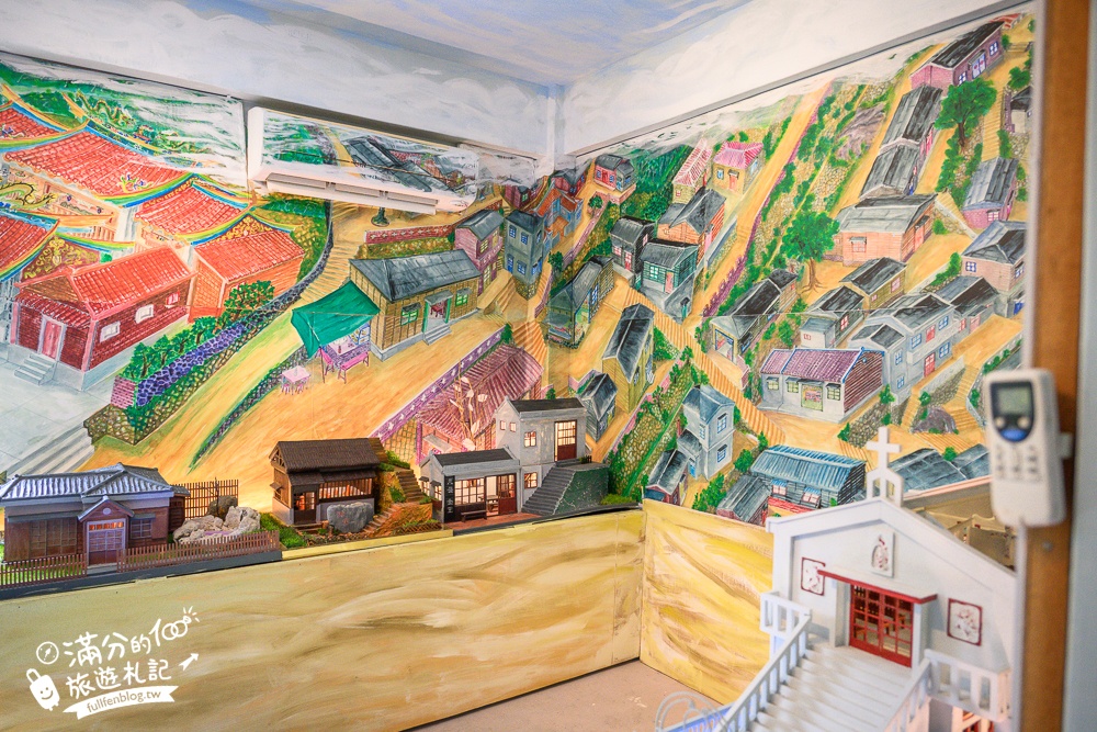 瑞芳景點【祈堂老街一日遊】金瓜石美拍亮點,祈堂路彩虹階梯,金瓜石文化館，必吃山頂豆花&老礦工食堂!