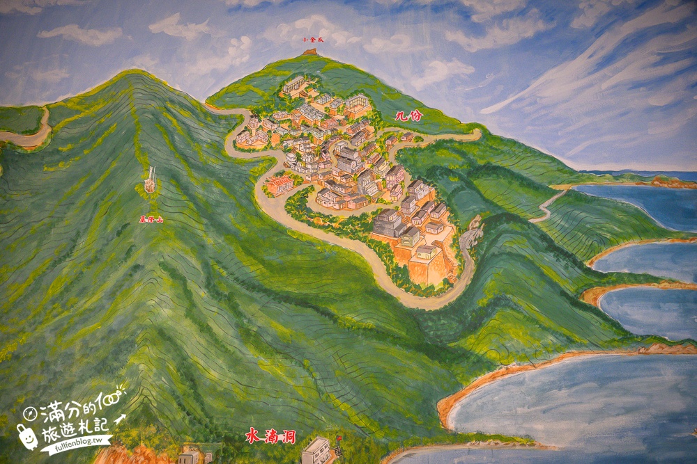 瑞芳景點【祈堂老街一日遊】金瓜石美拍亮點,祈堂路彩虹階梯,金瓜石文化館，必吃山頂豆花&老礦工食堂!