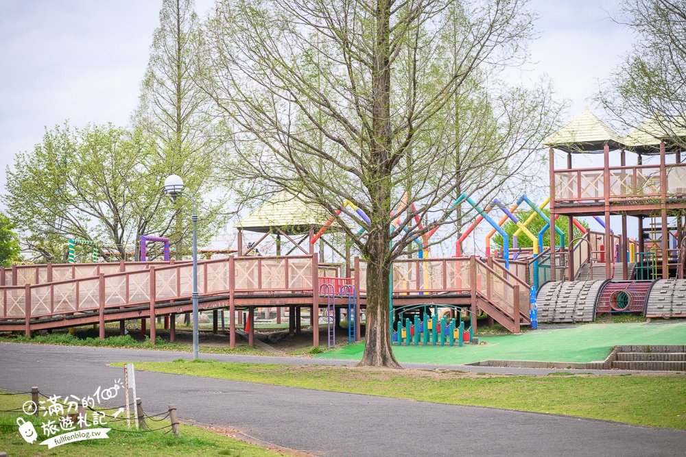 名古屋親子景點【戶田川綠地公園】免門票入園.必體驗賞櫻高空腳踏車.滾輪溜滑梯.遊戲場通通免費玩!