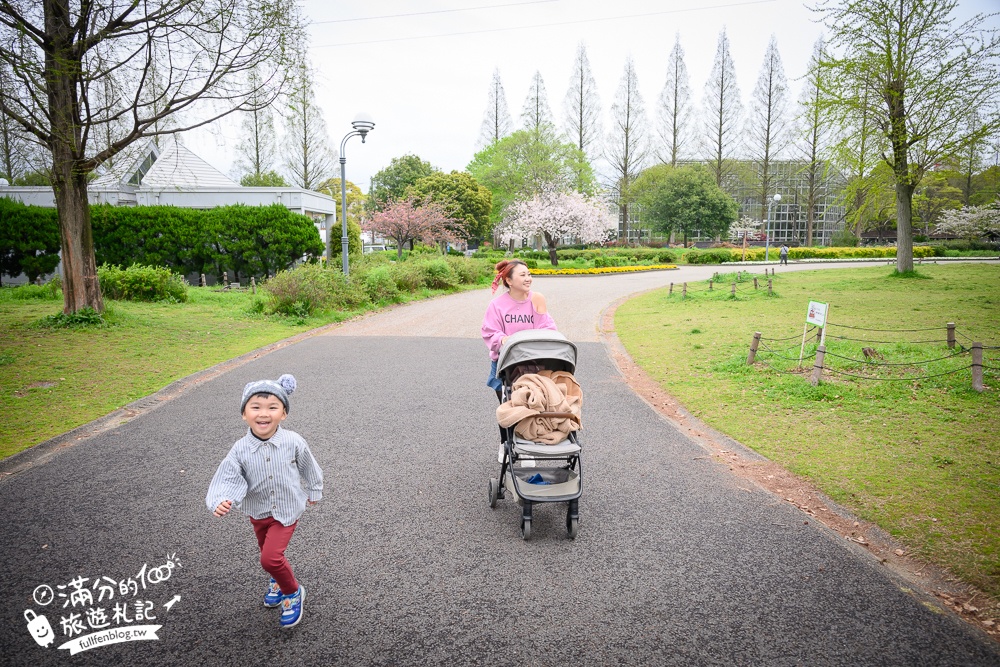 名古屋親子景點【戶田川綠地公園】免門票入園.必體驗賞櫻高空腳踏車.滾輪溜滑梯.遊戲場通通免費玩!