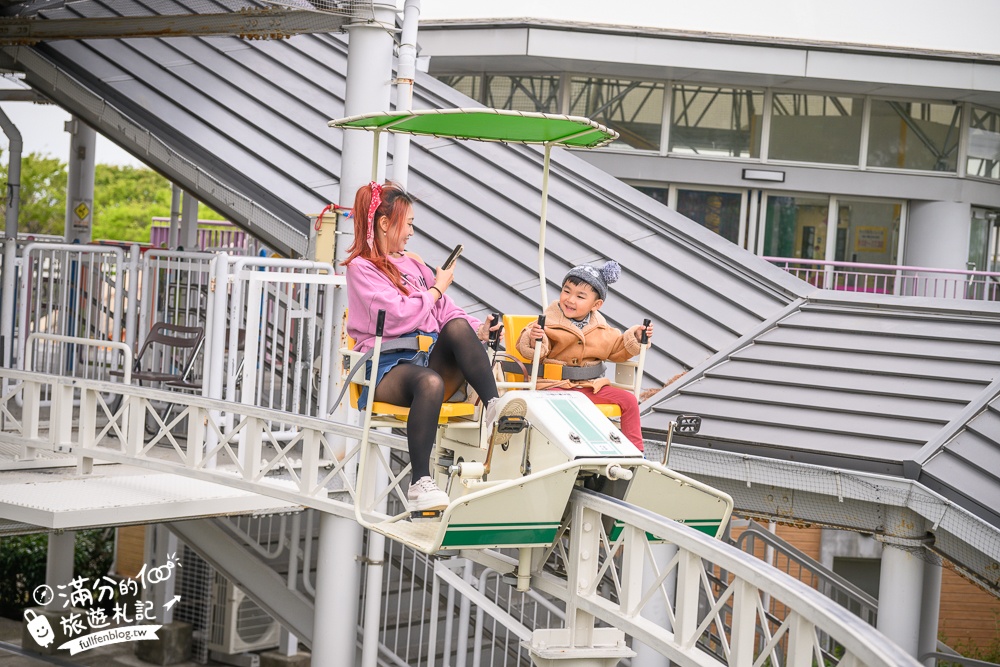 名古屋親子景點【戶田川綠地公園】免門票入園.必體驗賞櫻高空腳踏車.滾輪溜滑梯.遊戲場通通免費玩!