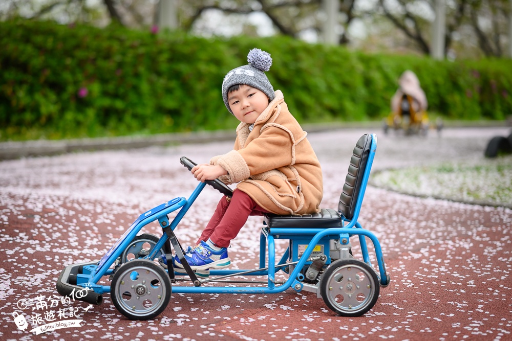 名古屋親子景點【戶田川綠地公園】免門票入園.必體驗賞櫻高空腳踏車.滾輪溜滑梯.遊戲場通通免費玩!