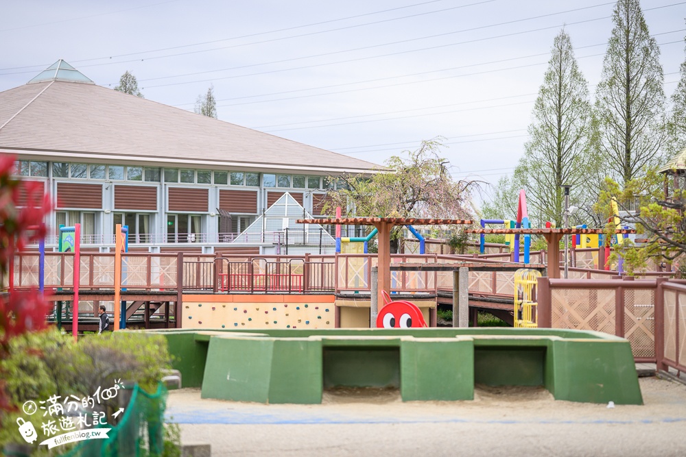 名古屋親子景點【戶田川綠地公園】免門票入園.必體驗賞櫻高空腳踏車.滾輪溜滑梯.遊戲場通通免費玩!