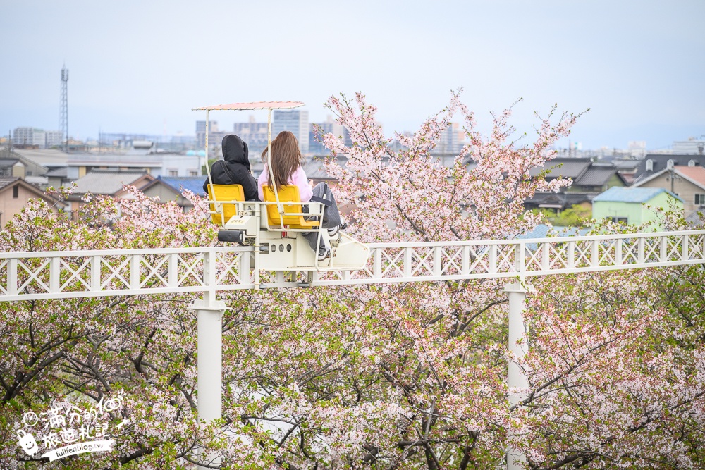 名古屋親子景點【戶田川綠地公園】免門票入園.必體驗賞櫻高空腳踏車.滾輪溜滑梯.遊戲場通通免費玩!
