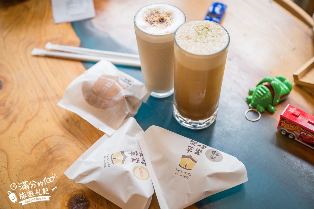 苗栗【雙峰草堂】隱身山林間的銅鑼燒玻璃茶屋.職人手作銅鑼燒,還能欣賞油桐花!