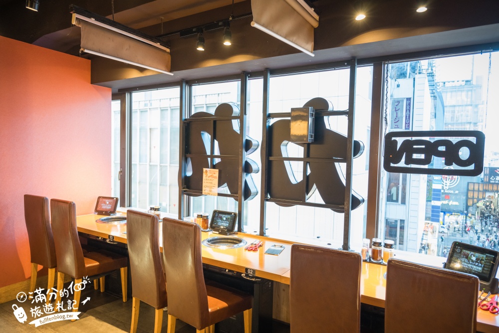 大阪必吃燒肉推薦【道頓堀力丸燒肉】高CP值日本和牛吃到飽.旁邊就是跑跑人招牌.親子友善.中文點餐超方便!