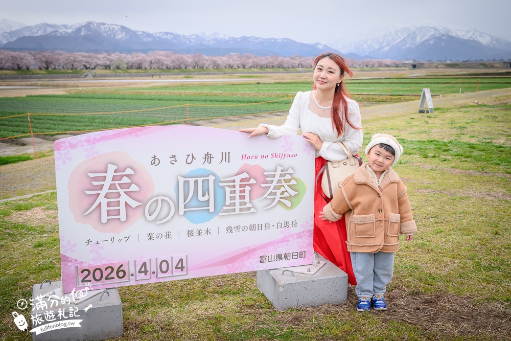期間限定！朝日町「春の四重奏」交通教學,一次收集四種春色，帶你拍出夢幻美景大片!