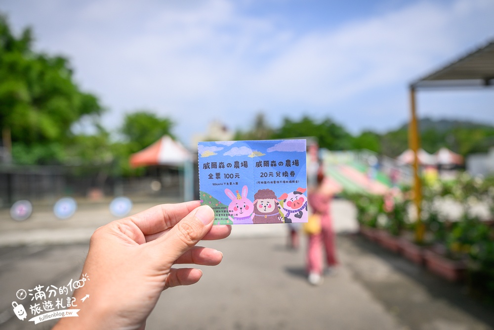台中【威爾森的農場.親子餐廳】門票只要100元,水豚.狐獴.山羊輕鬆互動,還能玩滑草.射箭和溜滑梯!