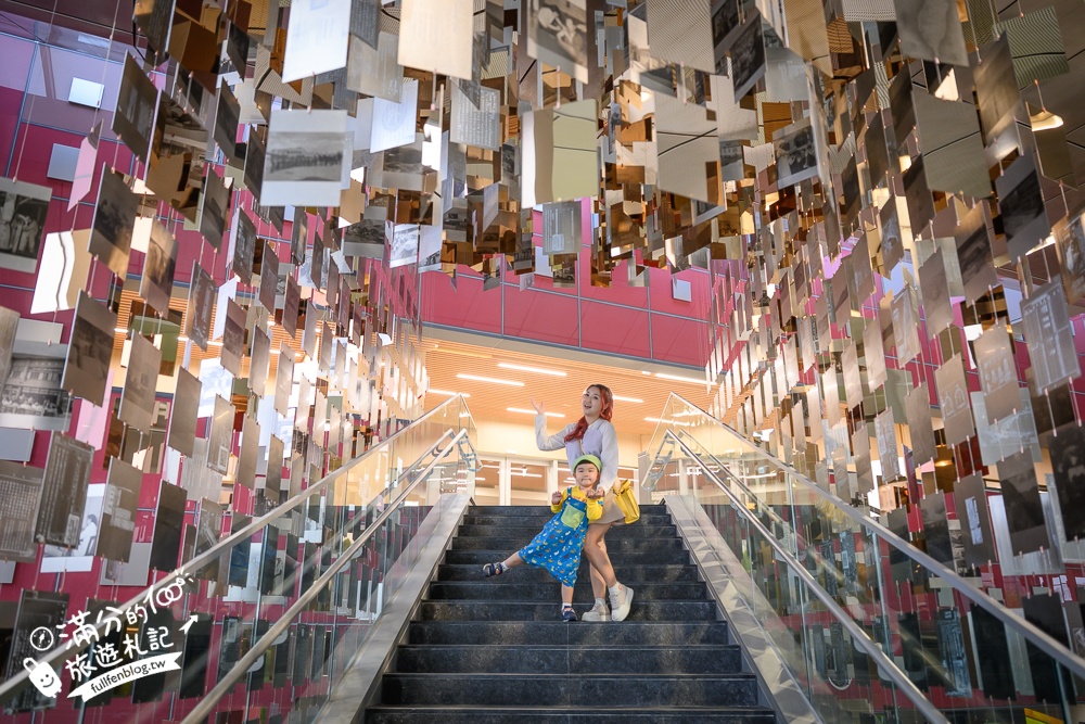 新北【國家檔案館】林口免門票室內景點,必拍巨大歷史金球.搭乘時光列車.漫步森林步道,還有兒童遊戲區!