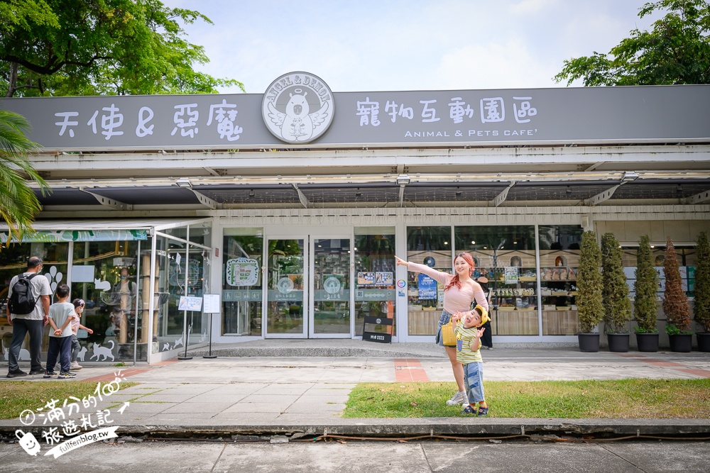 高雄【天使&惡魔寵物互動園區】全新市區裡的萌寵動物園.可以看水豚游泳.還能與鸚鵡.狐獴餵食互動!