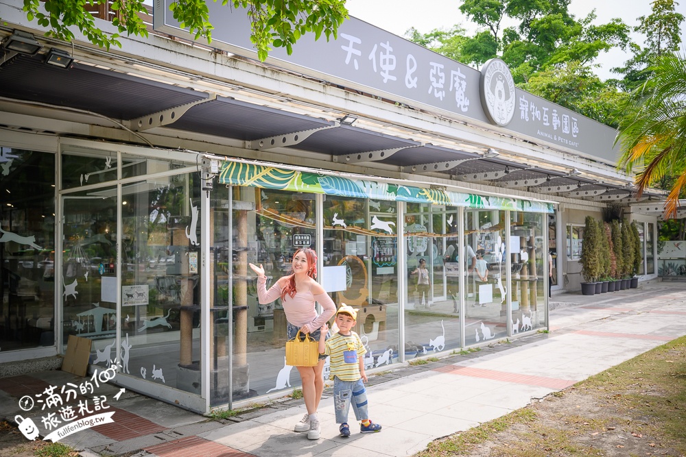 高雄【天使&惡魔寵物互動園區】全新市區裡的萌寵動物園.可以看水豚游泳.還能與鸚鵡.狐獴餵食互動!