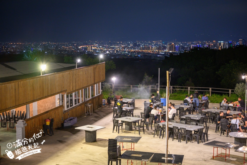 台中【望高莊園】180度超廣角百萬夜景餐廳.熱炒.火鍋.泡腳.下午茶一次滿足!